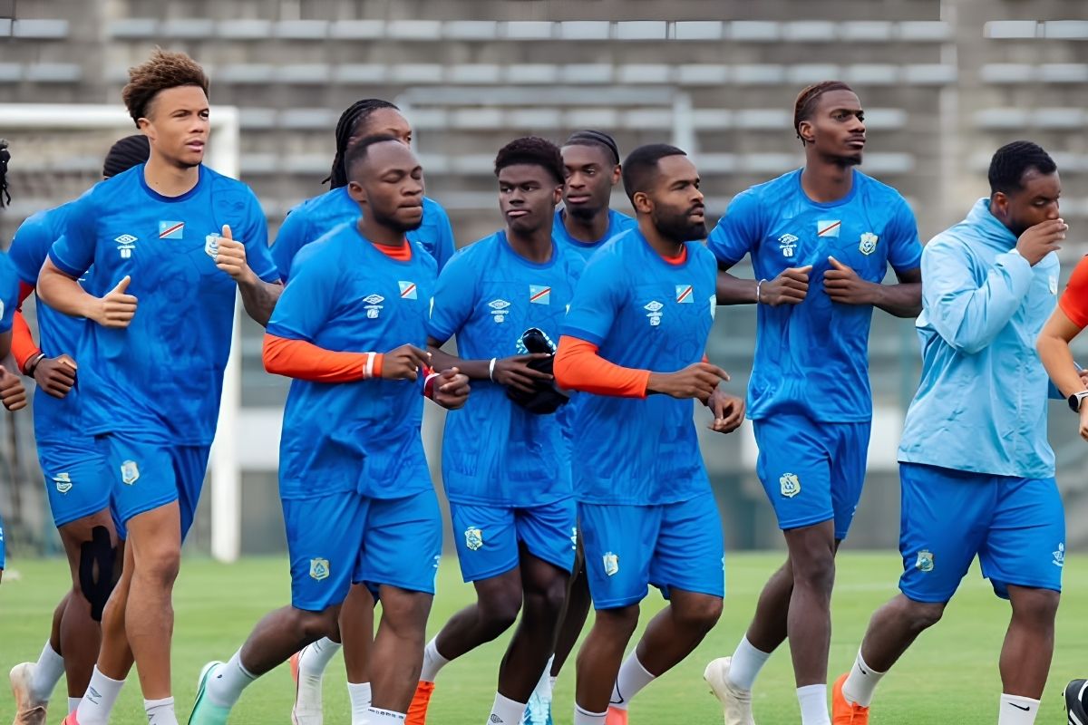 Kévin Pedro s’entraîne avec la sélection de la République démocratique du Congo aux côtés de plusieurs internationaux congolais.